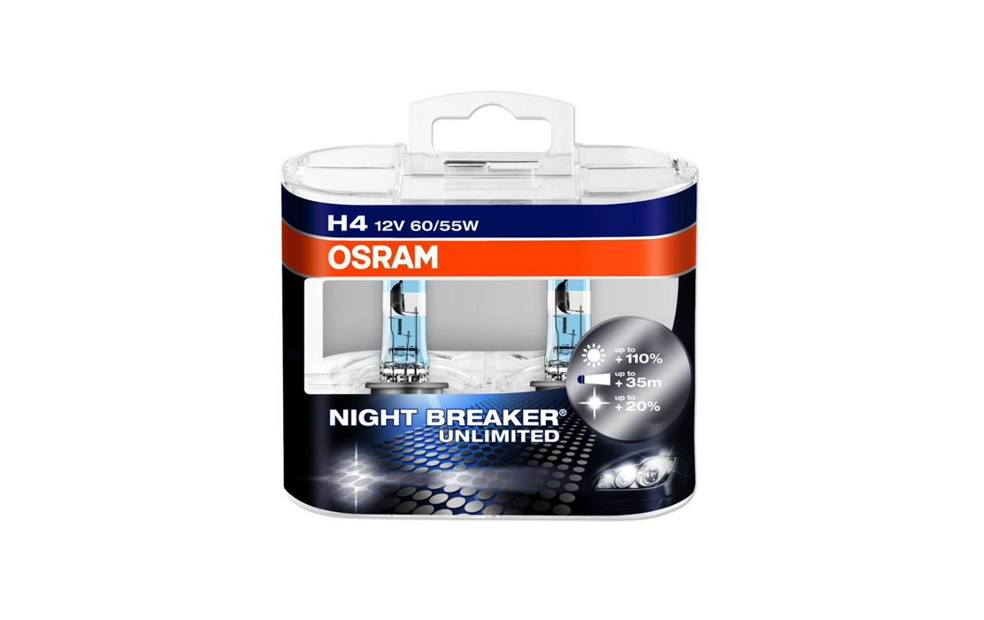OSRAM - Night Breaker H4 Headlight Bulb - L.A. Car Accessories